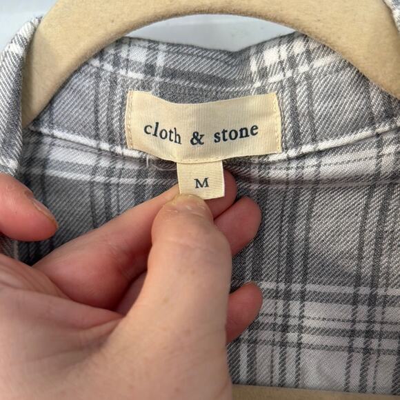 Cloth & Stone Gray Plaid Dress - Picture 2 of 7